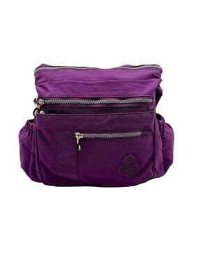 Huaeryouyue Purple Nylon Crossbody Bag